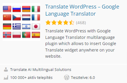 Translate WordPress plugin