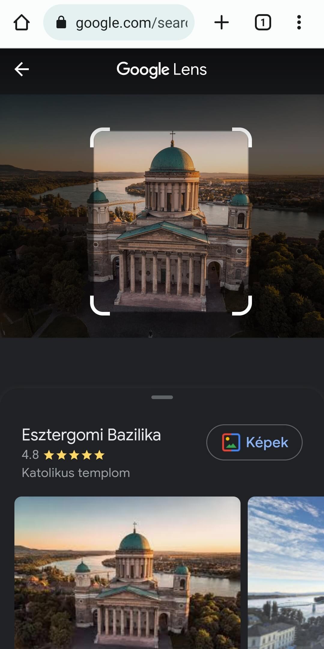 Google Lens telefonon