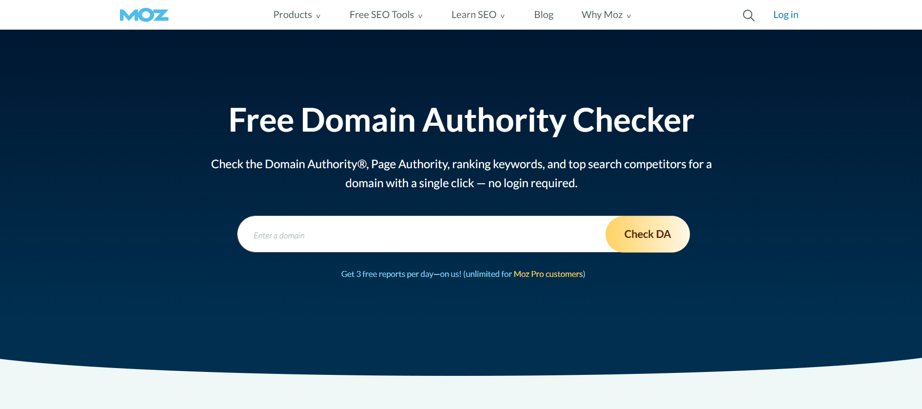 MOZ Domain Checker